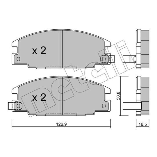 22-0244-0 - Brake Pad Set, disc brake 