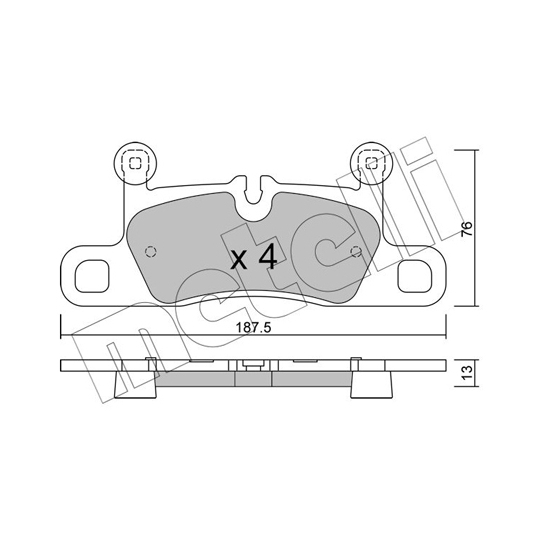 22-1315-0 - Brake Pad Set, disc brake 