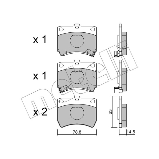 22-0370-0 - Brake Pad Set, disc brake 