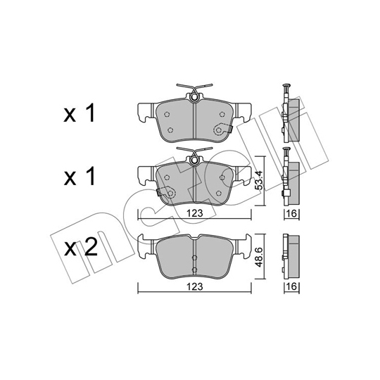 22-1040-0 - Brake Pad Set, disc brake 