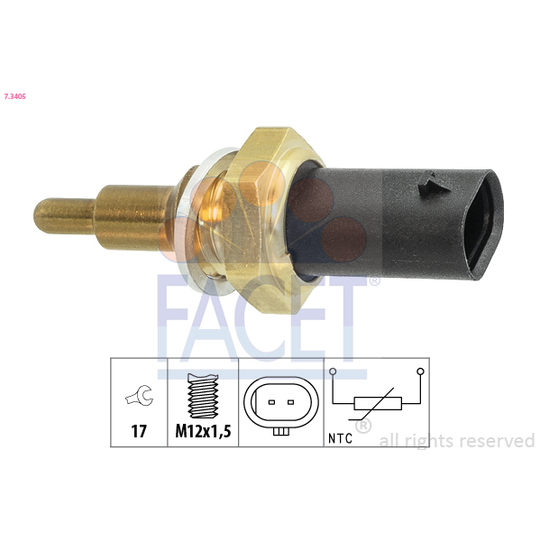 7.3405 - Sensor, coolant temperature 