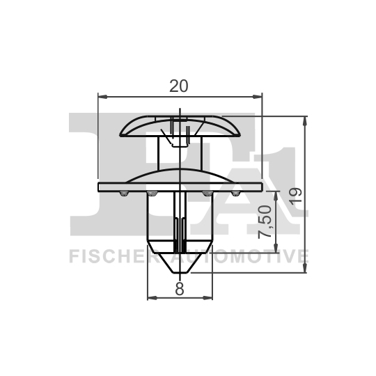 13-20003.5 - Clip, trim/protection strip 