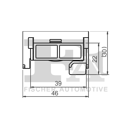 22-40037.5 - Clip, trim/protection strip 