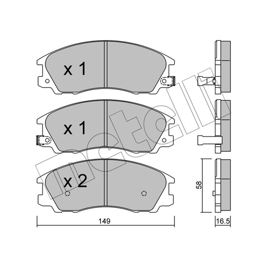 22-0506-0 - Brake Pad Set, disc brake 