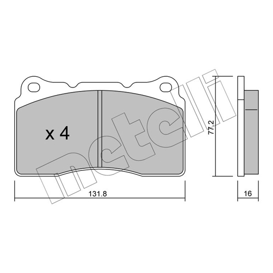 22-0288-1 - Brake Pad Set, disc brake 