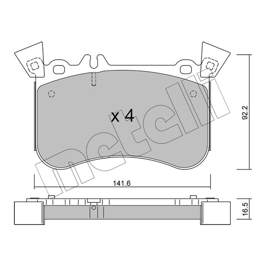 22-1133-1 - Brake Pad Set, disc brake 