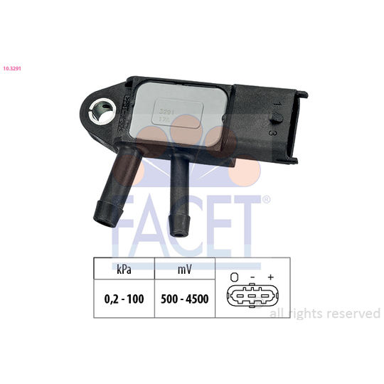 10.3291 - Sensor, exhaust pressure 