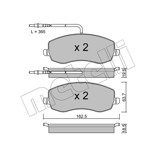 22-0847-0 - Brake Pad Set, disc brake 