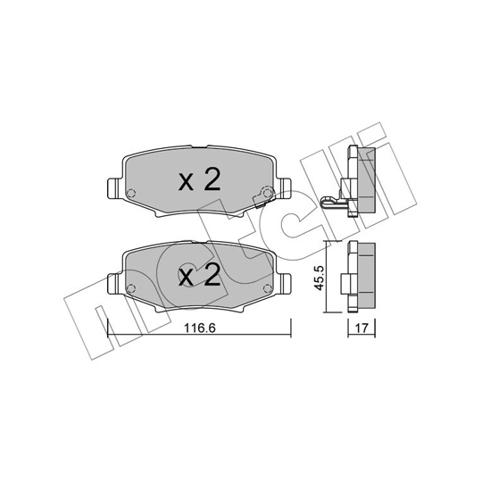 22-0863-0 - Brake Pad Set, disc brake 