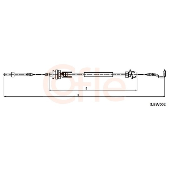 3.BW002 - Accelerator Cable 