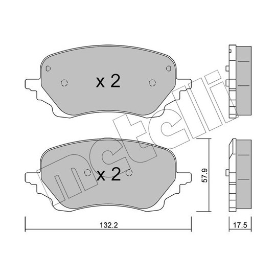 22-1247-0 - Brake Pad Set, disc brake 