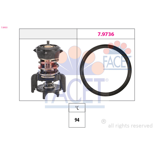 7.8933 - Thermostat, coolant 