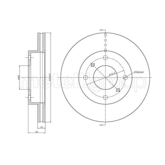 23-0249C - Brake Disc 