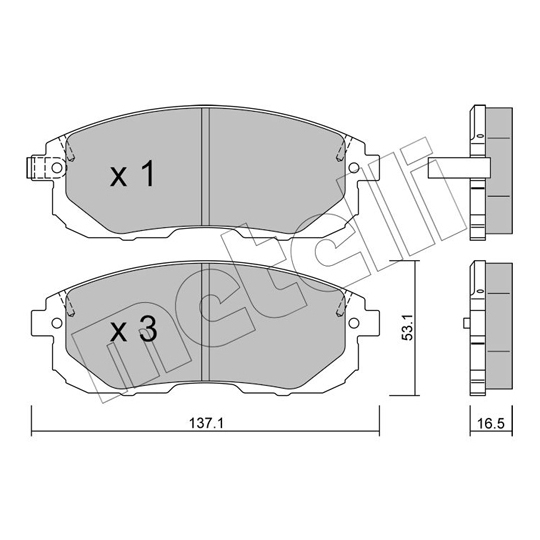 22-0876-0 - Piduriklotsi komplekt,ketaspidur 