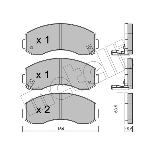 22-0377-0 - Brake Pad Set, disc brake 