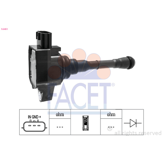 9.6451 - Ignition coil 