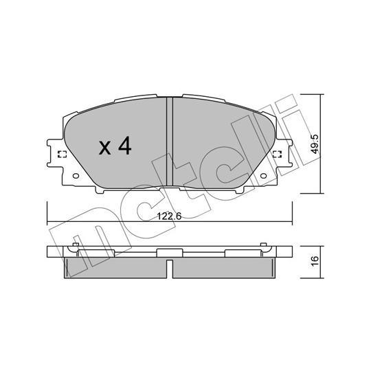 22-0745-1 - Brake Pad Set, disc brake 