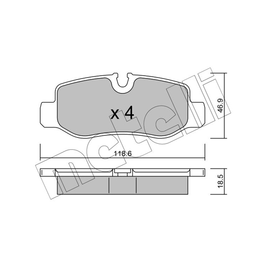 22-1023-0 - Brake Pad Set, disc brake 