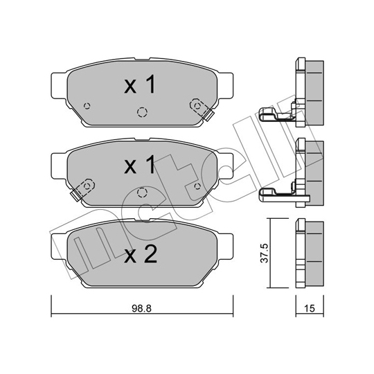 22-0396-0 - Brake Pad Set, disc brake 