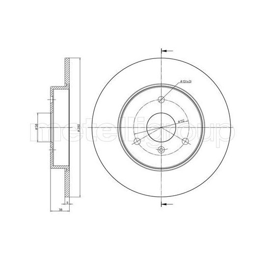 23-0538C - Brake Disc 