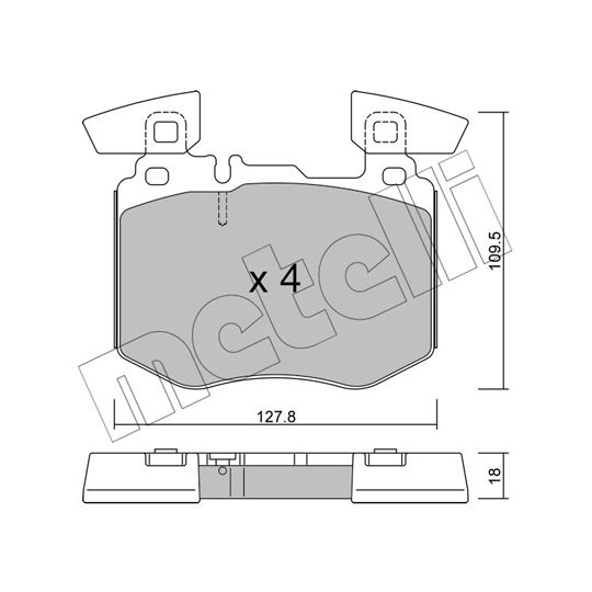 22-1310-0 - Brake Pad Set, disc brake 