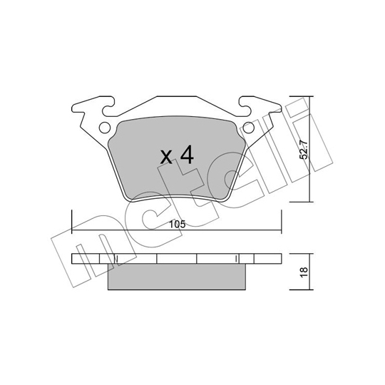 22-0574-0 - Piduriklotsi komplekt,ketaspidur 