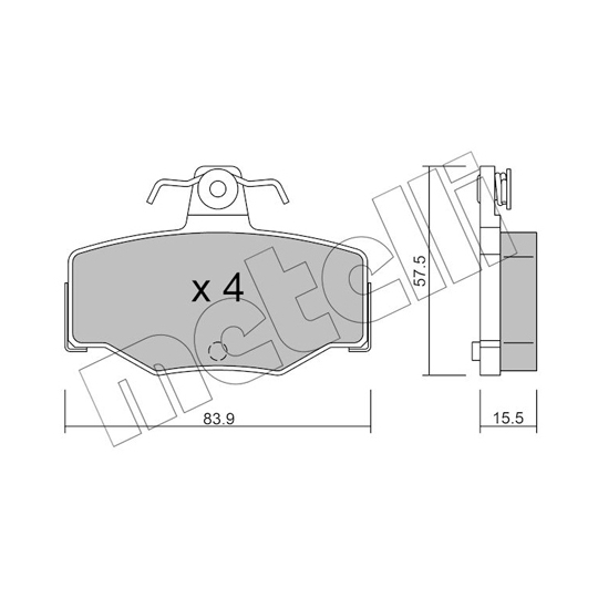 22-0199-0 - Piduriklotsi komplekt,ketaspidur 