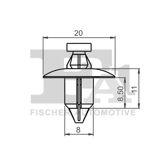 55-30001.5 - Clip, trim/protection strip 