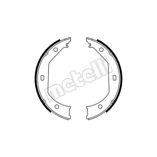 53-0017 - Bromsbackar, sats, parkeringsbroms 