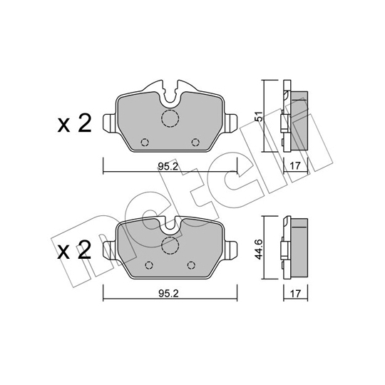 22-0641-0 - Brake Pad Set, disc brake 