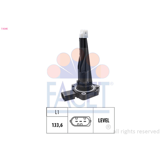 7.0245 - Tunnistin, moottoriöljyn taso 