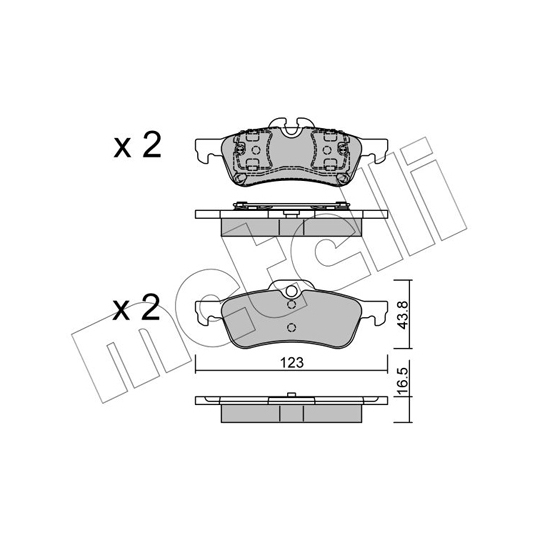 22-0556-0 - Brake Pad Set, disc brake 