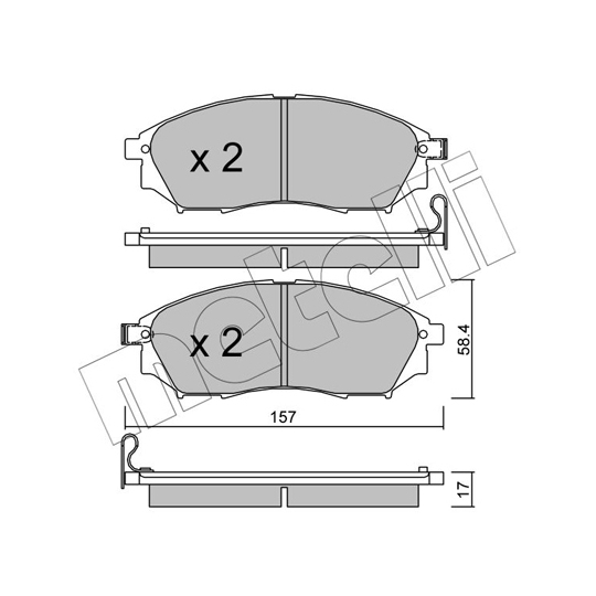 22-0819-0 - Brake Pad Set, disc brake 