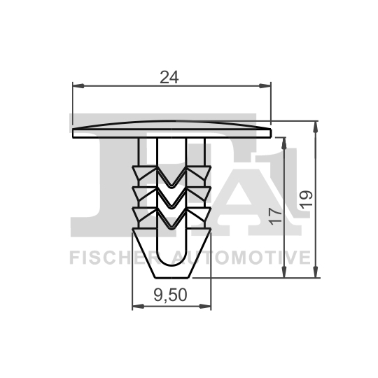 33-10013.5 - Clip, trim/protection strip 