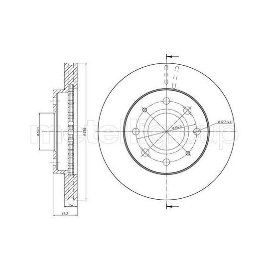 23-0652 - Brake Disc 