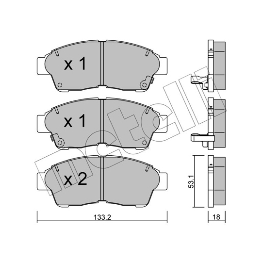 22-0149-0 - Brake Pad Set, disc brake 