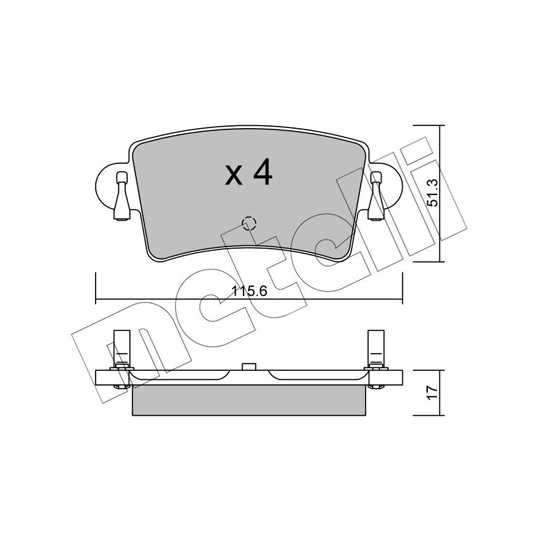 22-0546-0 - Brake Pad Set, disc brake 