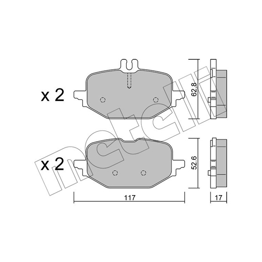 22-1359-1 - Brake Pad Set, disc brake 