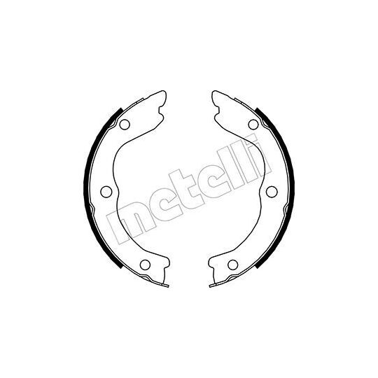 53-0293 - Brake Shoe Set, parking brake 