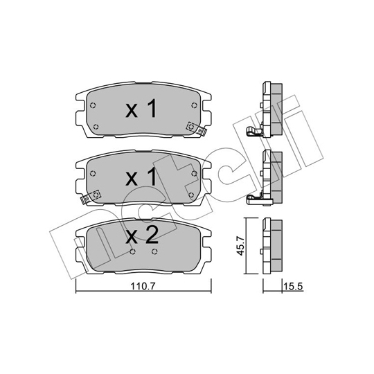 22-0779-0 - Brake Pad Set, disc brake 