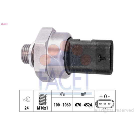 25.0015 - Sensor, oil pressure 