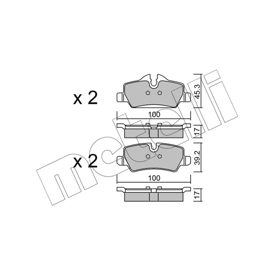 22-1014-0 - Brake Pad Set, disc brake 