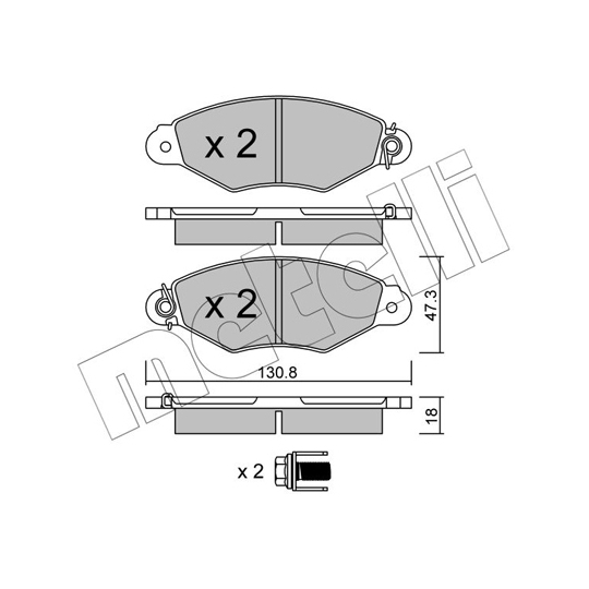 22-0253-0 - Brake Pad Set, disc brake 