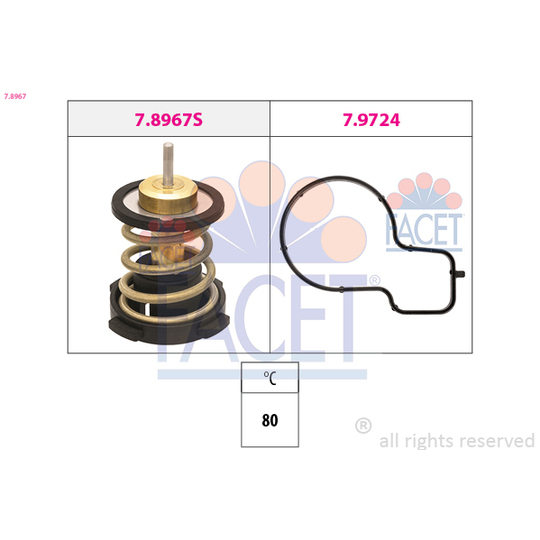 7.8967 - Termostaatti, jäähdytysneste 