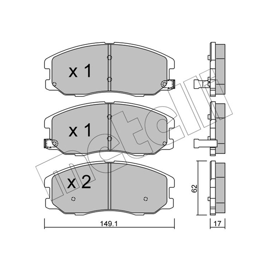 22-0778-0 - Brake Pad Set, disc brake 