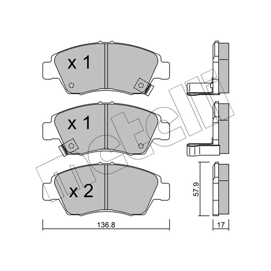 22-0175-0 - Bromsbeläggssats, skivbroms 