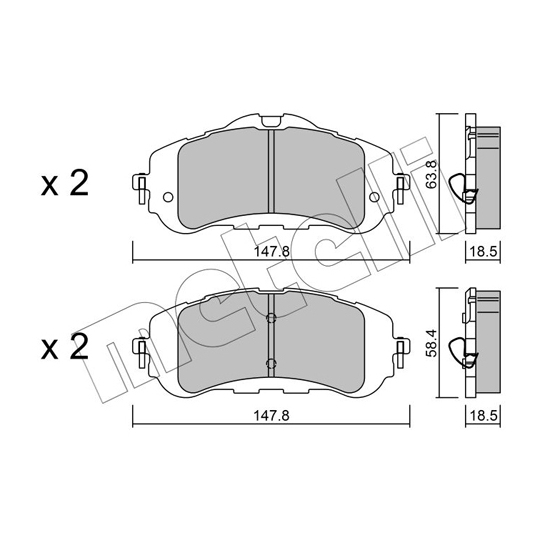 22-0983-0 - Brake Pad Set, disc brake 