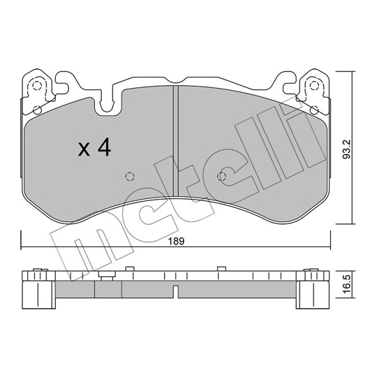 22-1198-1 - Brake Pad Set, disc brake 