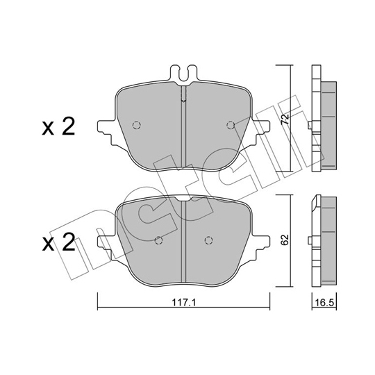 22-1313-0 - Brake Pad Set, disc brake 