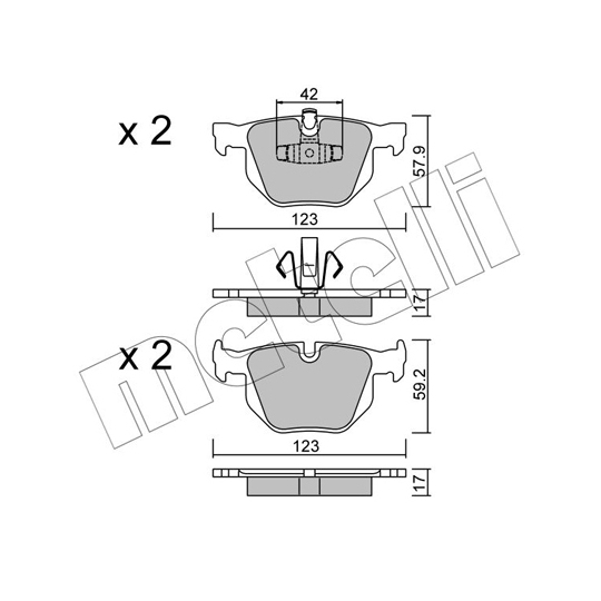 22-0643-0 - Brake Pad Set, disc brake 